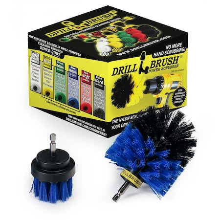 Drill Brush Power Scrubber By Useful Products 5 in W 5 in L Brush, Blue B-S-2O-QC-DB